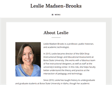 Tablet Screenshot of lesliemadsenbrooks.com